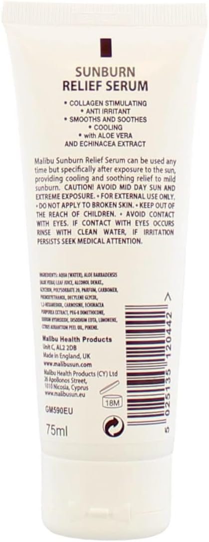 Malibu Sun After Sun Sunburn Relief Serum, 75ml