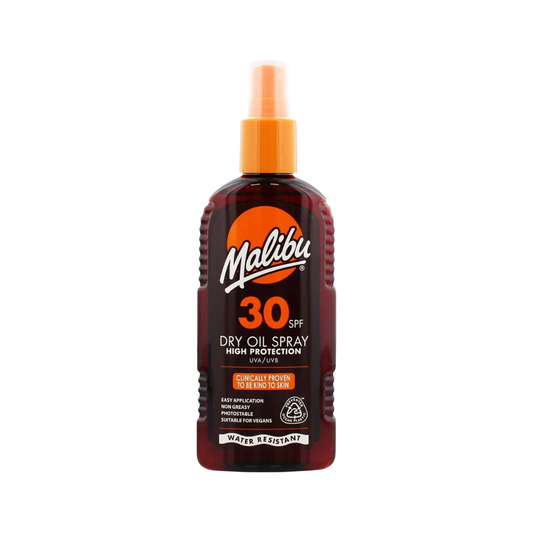 Malibu Sun SPF 30 Non-Greasy Dry Oil Spray for Tanning, 200ml