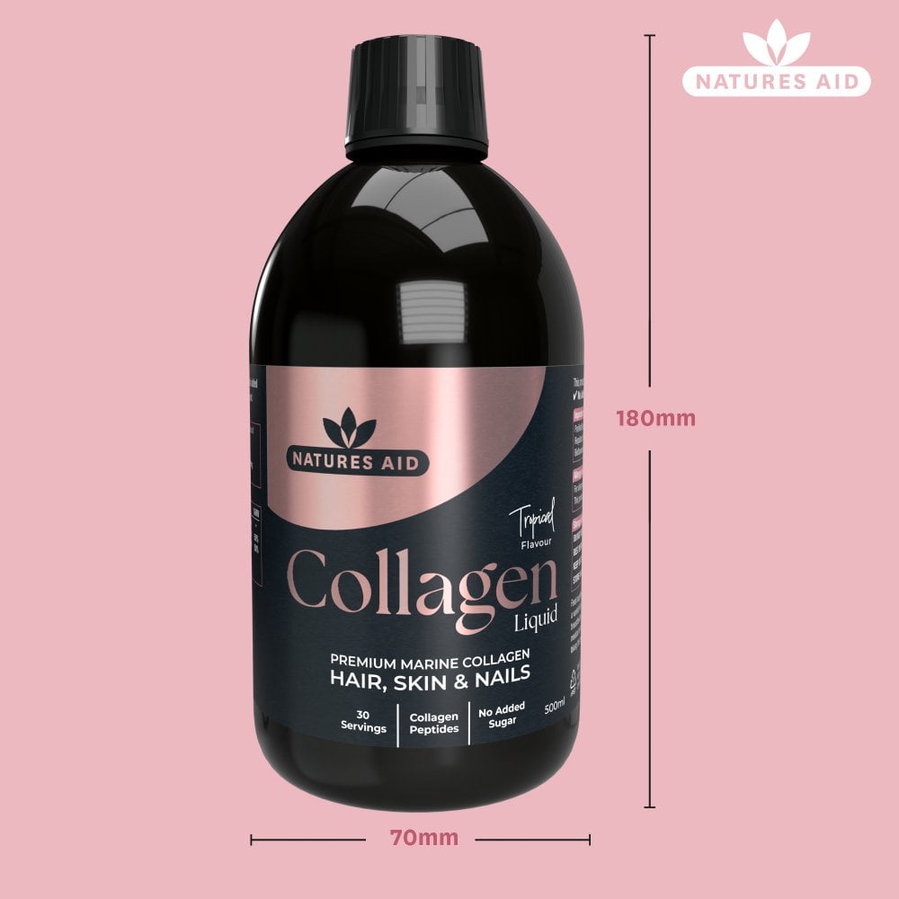 Natures Aid Marine Collagen Liquid 5000mg - Tropical 500ml