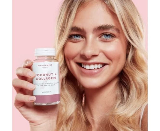 Myvitamins Coconut+Collagen (180-Capsules)UK.Barcodes:5056104521113