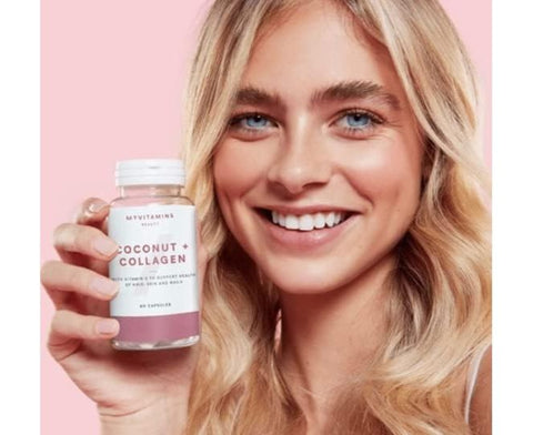 Myvitamins Coconut+Collagen (180-Capsules)UK.Barcodes:5056104521113