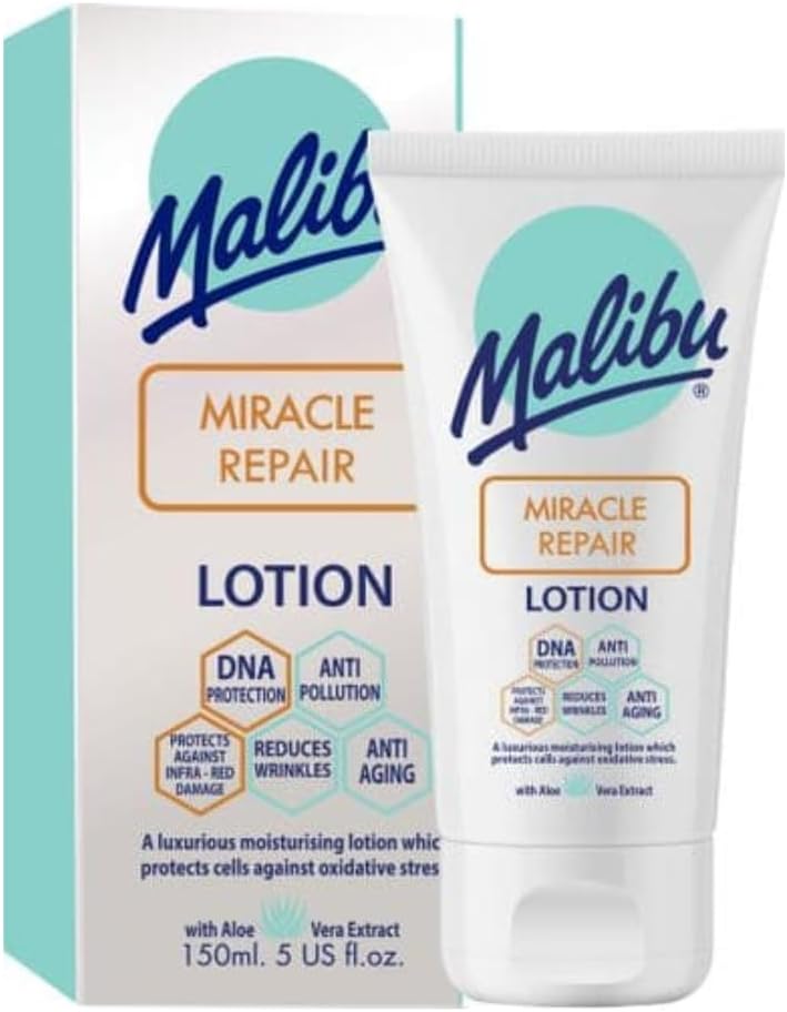 Malibu Sun Ultra Hydration Lotion, Moisturising After Sun & Daily Body Lotion, Anti-Ageing Skincare with Collagen Stimulating Care, 150ml