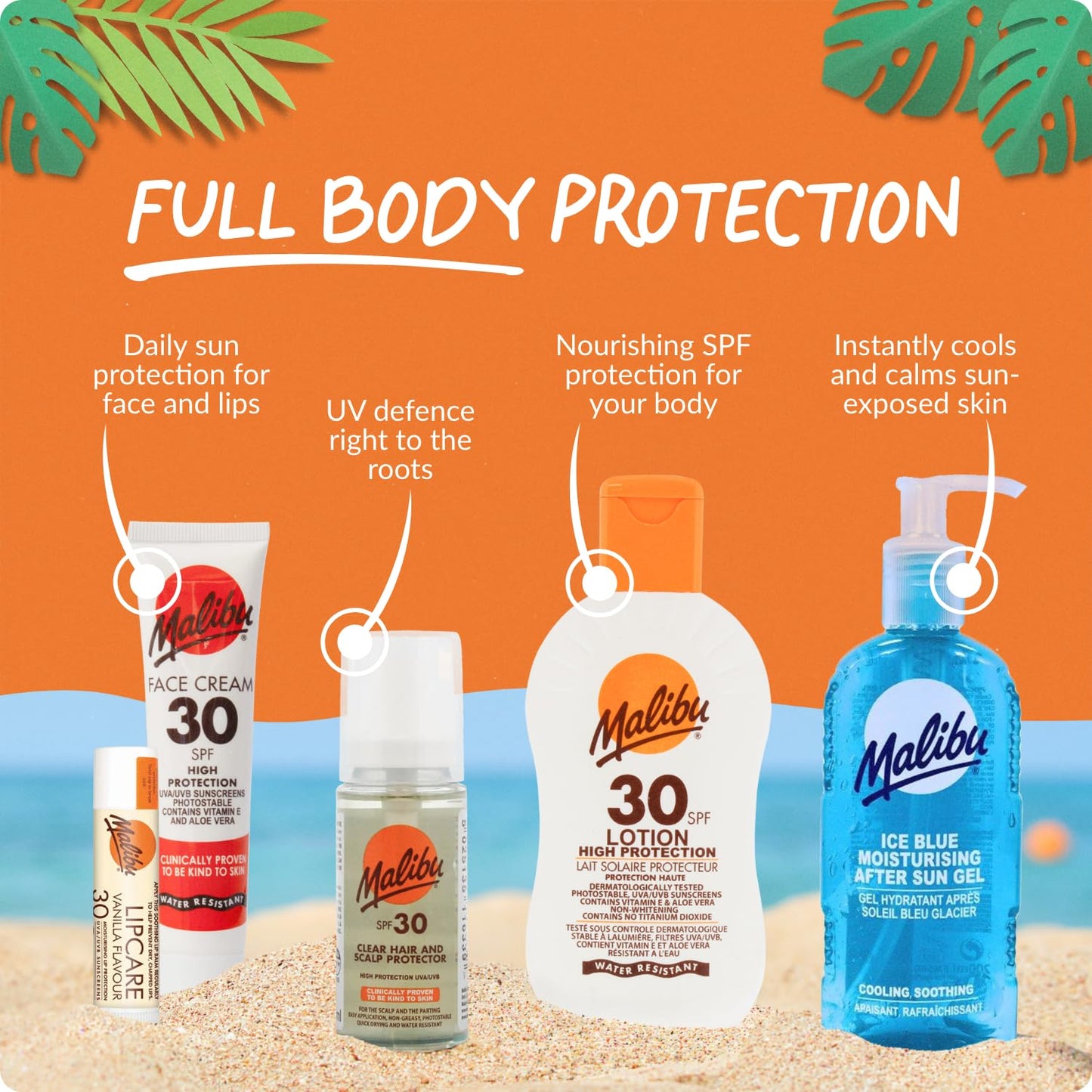 Malibu Sun SPF 50 Face Cream, Vitamin Enriched Face Sun Cream, 40ml