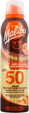 Malibu Sun SPF 50 Continuous Dry Oil Spray, 175ml Tanning with Shea Butter Extract, Moisturising Tanning Oil Mist, Water Resistant