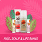 Malibu Sun SPF 30 Lip Balm Sunscreen, Watermelon, Mint and Vanilla, 3 x 5g, | High Protection SPF, For Dry Lips, Summer Essentials, Multipack