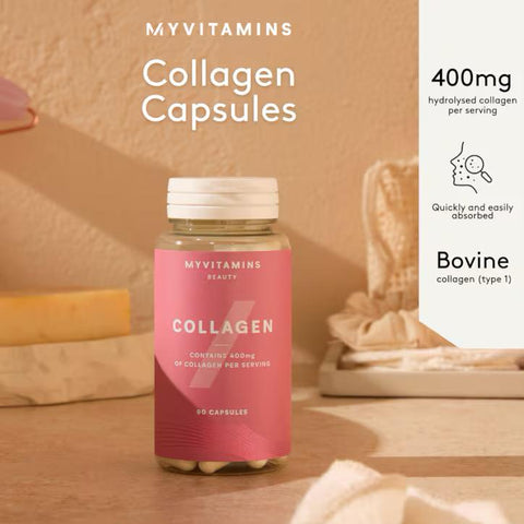 Myvitamins Beauty Collagen 90-Capsules.(3-Months Supply)UK🇬🇧 Product Barcode:5056104501610
