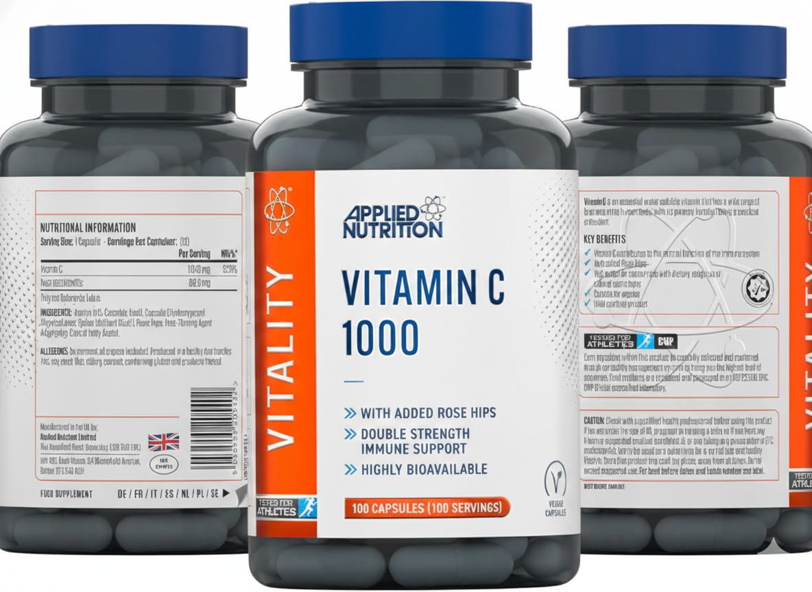 Applied Nutrition - Vitamin C-1000 with Rose HIPS - (100 Capsules)