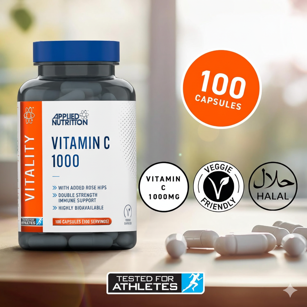 Applied Nutrition - Vitamin C-1000 with Rose HIPS - (100 Capsules)