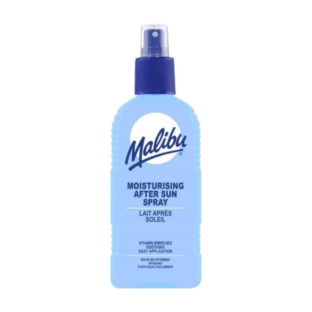 MALIBU SUN After Sun Care Moisturising & Vitamin Enriched Spray, 200ml Cooling & Soothing, Aloe Vera, Vitamin E & Allantoin, Hydrating for Sun-Exposed Skin