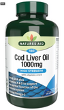 Natures Aid Cod Liver Oil 1000mg High Strength