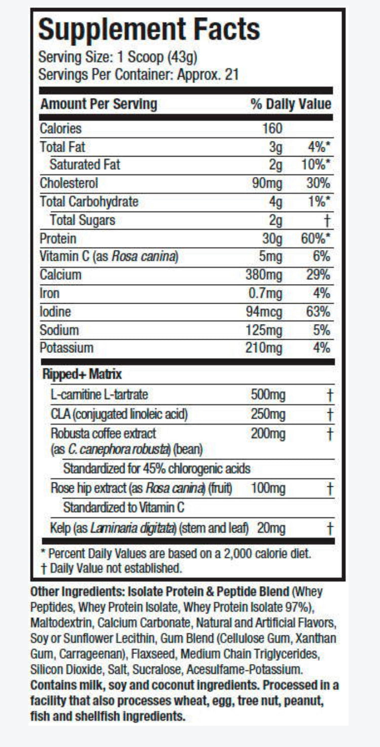 Nitro-Tech Ripped 4-LBS Chocolate Fudge Brownie