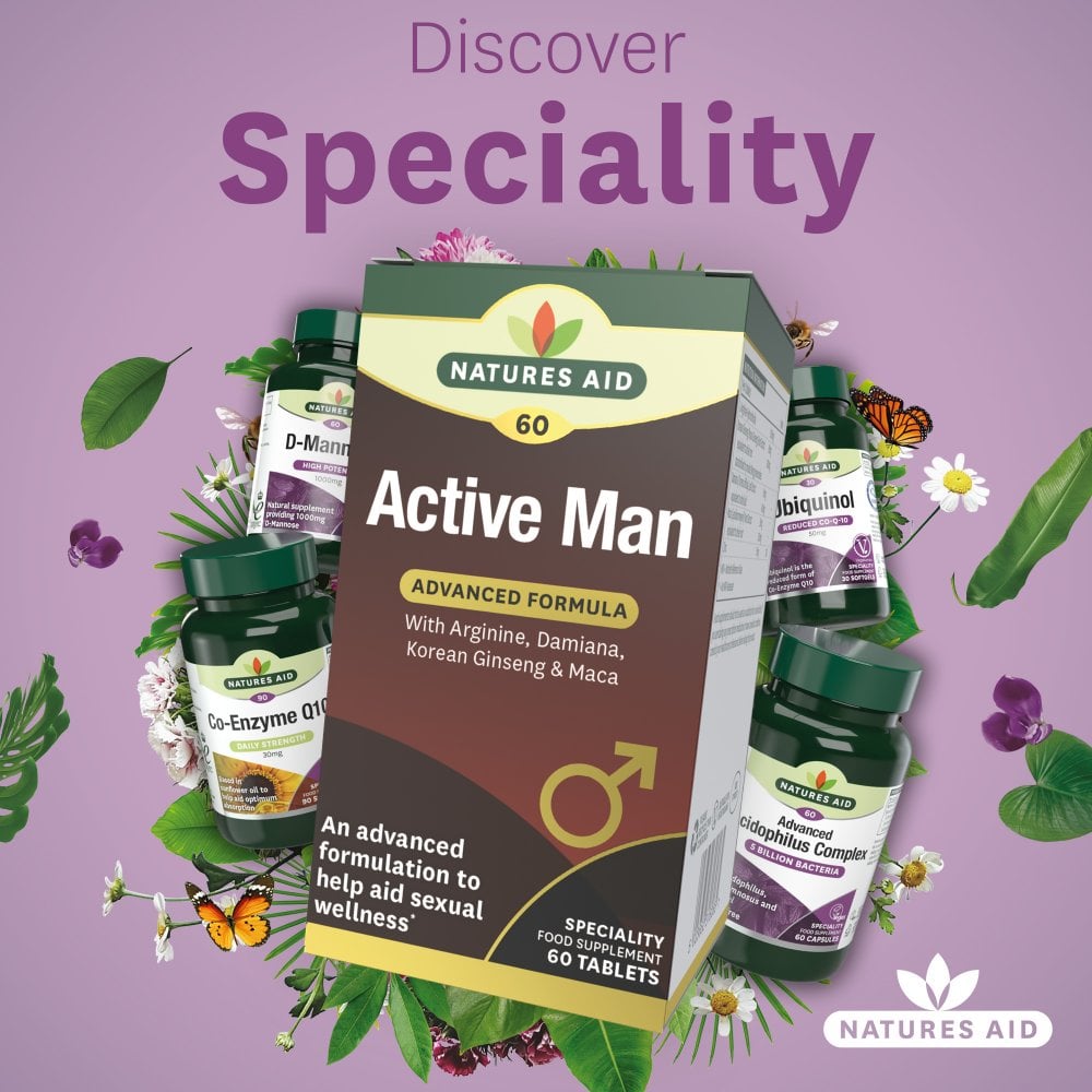 NATURES AID Active Man 60 Tablets