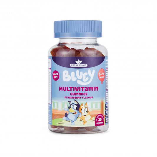 Natures Aid Bluey Multivitamin Strawberry Flavour Gummies 30 Gummies
