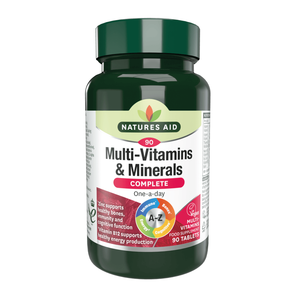 Natures Aid Complete Multi-Vitamins & Minerals 90 Tablets