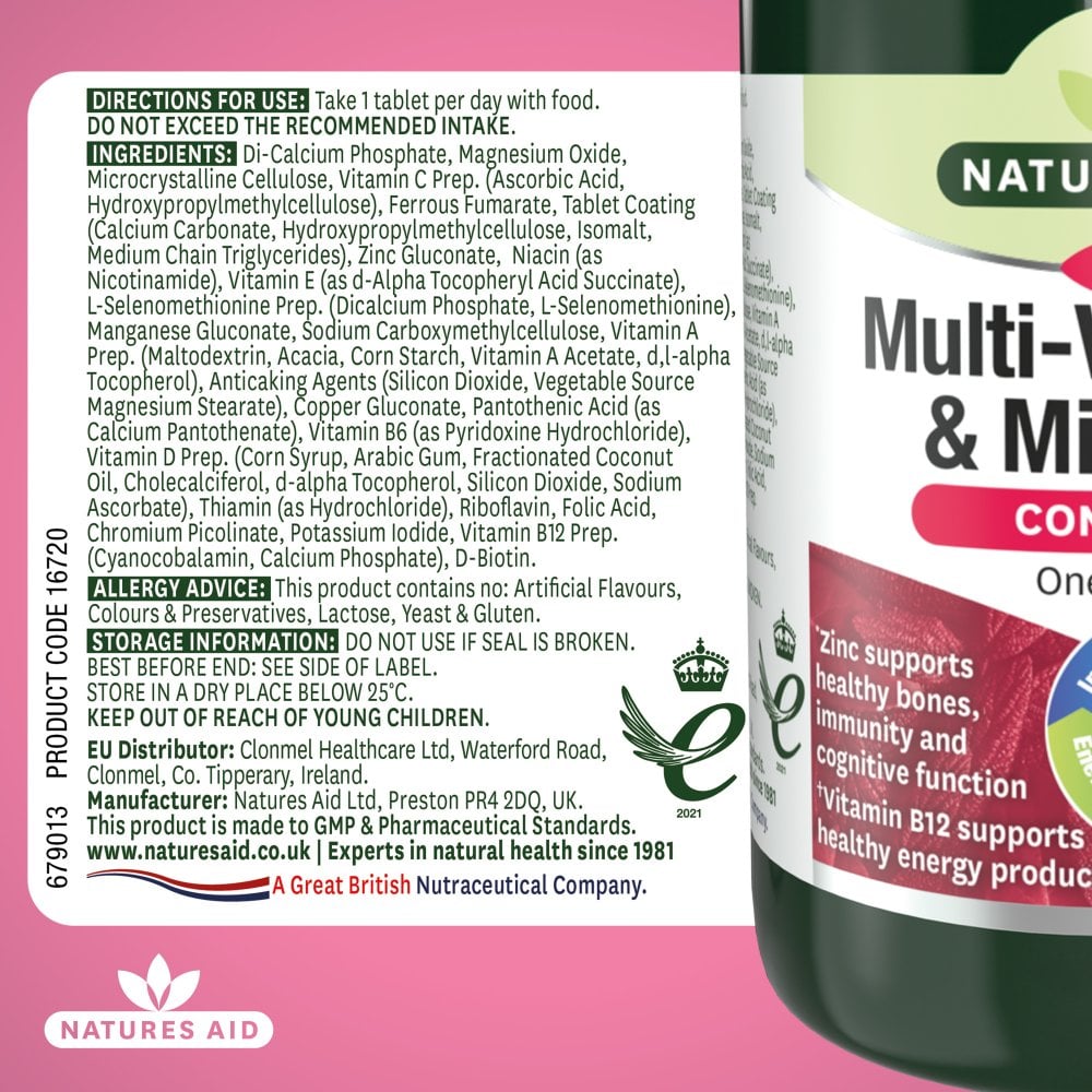 Natures Aid Complete Multi-Vitamins & Minerals