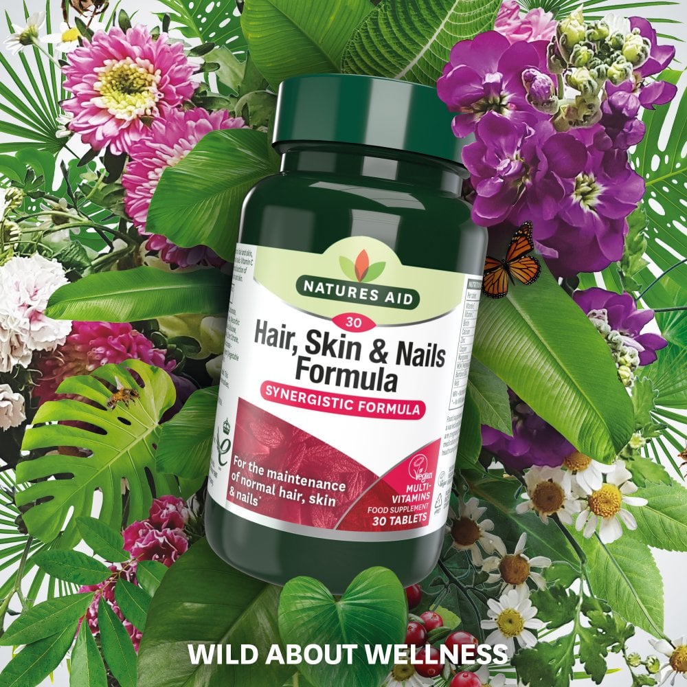 Natures Aid Hair, Skin and Nails Formula 30 Tablets