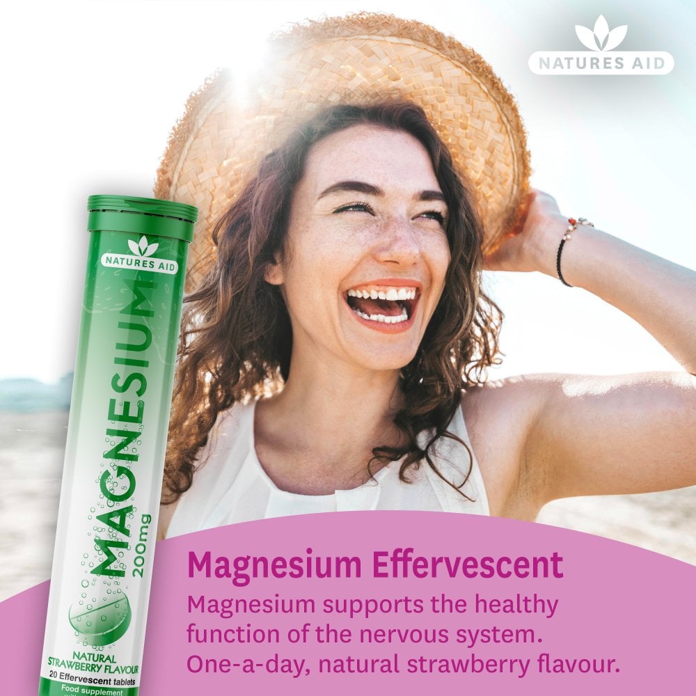 Natures Aid Magnesium Effervescent 200mg