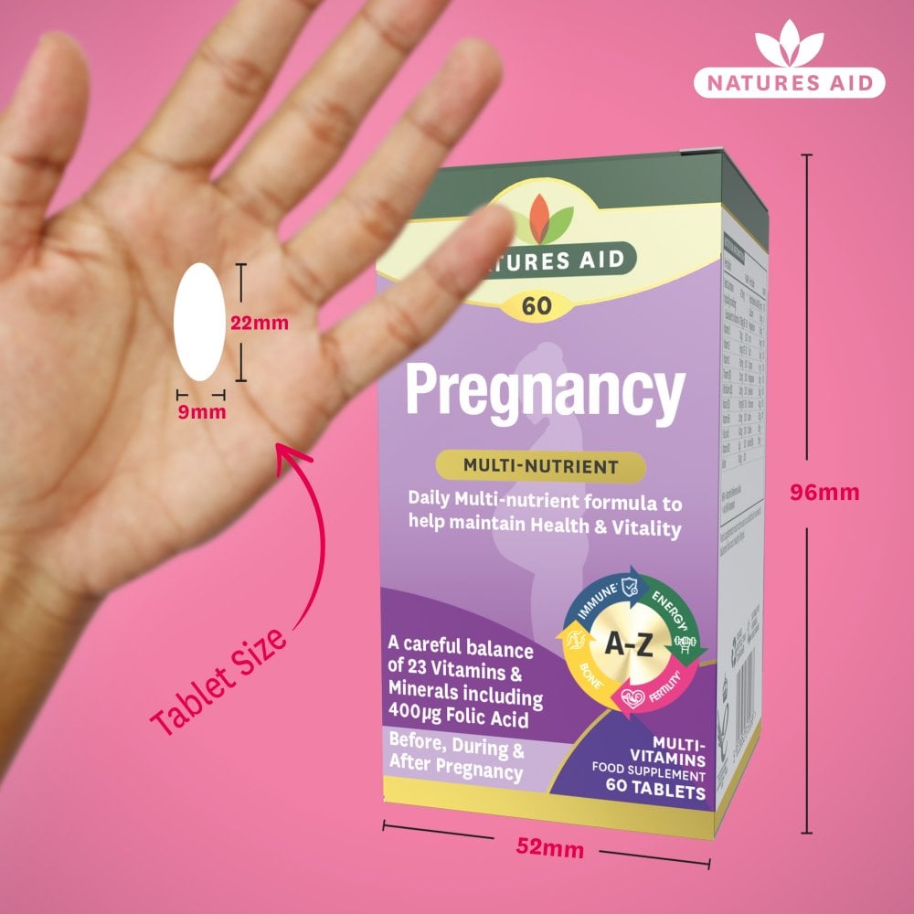 Natures Aid Pregnancy Multi-Vitamins & Minerals 60 Tablets