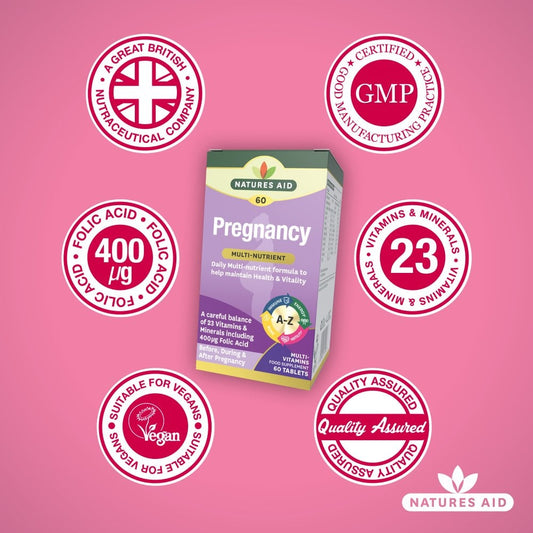 Natures Aid Pregnancy Multi-Vitamins & Minerals 60 Tablets