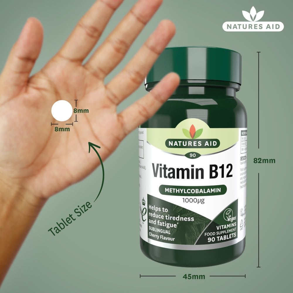 Natures Aid Vitamin B12 (Sublingual) 90 Tablets