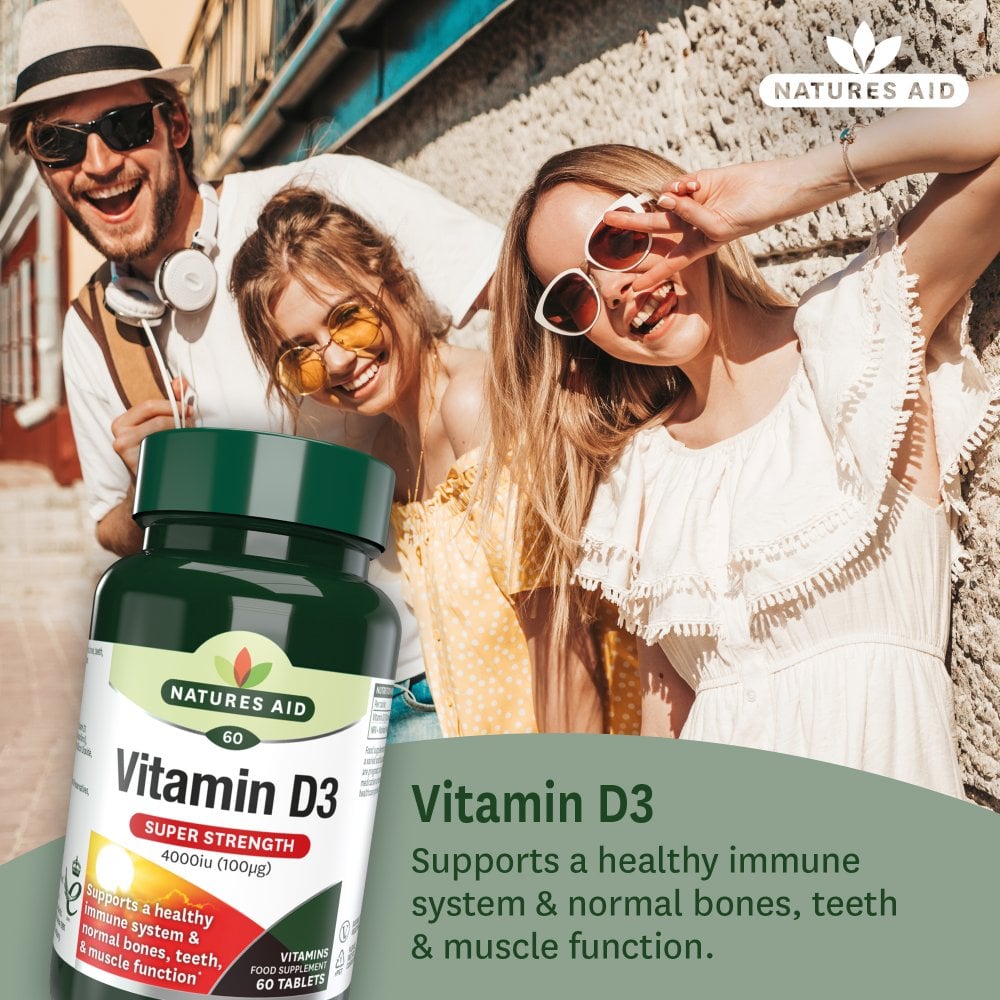 NATURES AID Vitamin D3 4000iu 60 Tablets