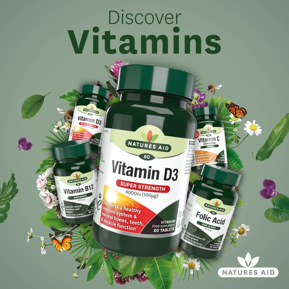 NATURES AID Vitamin D3 4000iu 60 Tablets